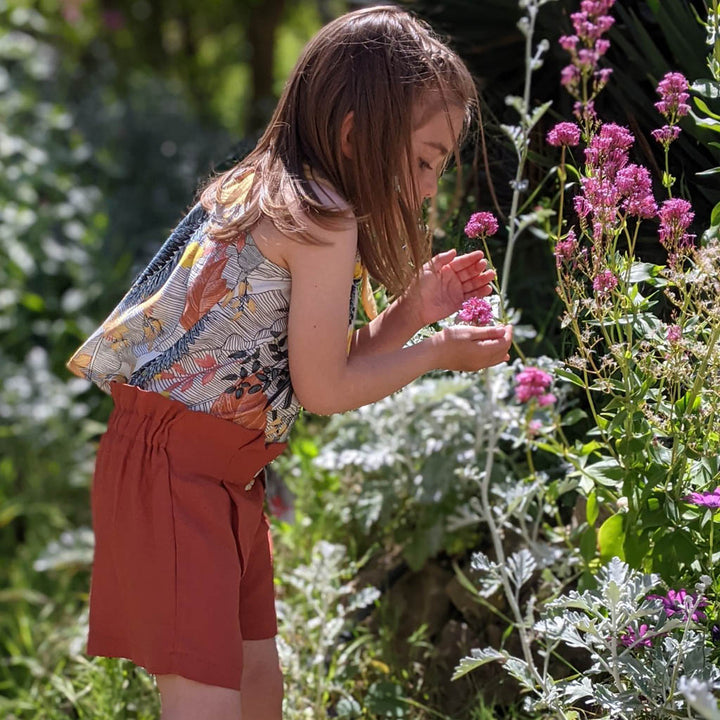 Patron pantalon large et short  enfant