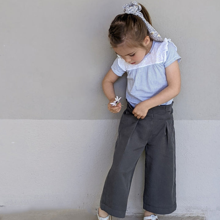 Patron pantalon large et short  enfant