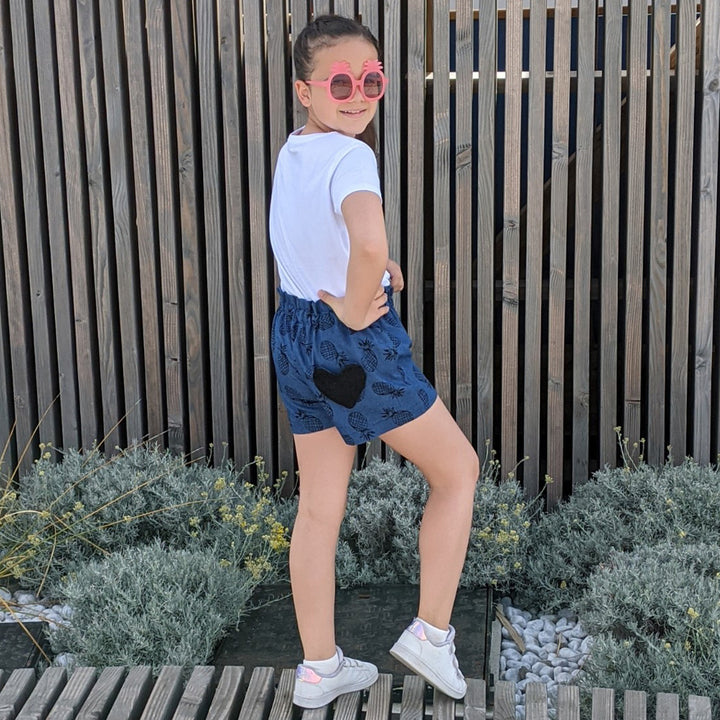 Patron pantalon large et short  enfant