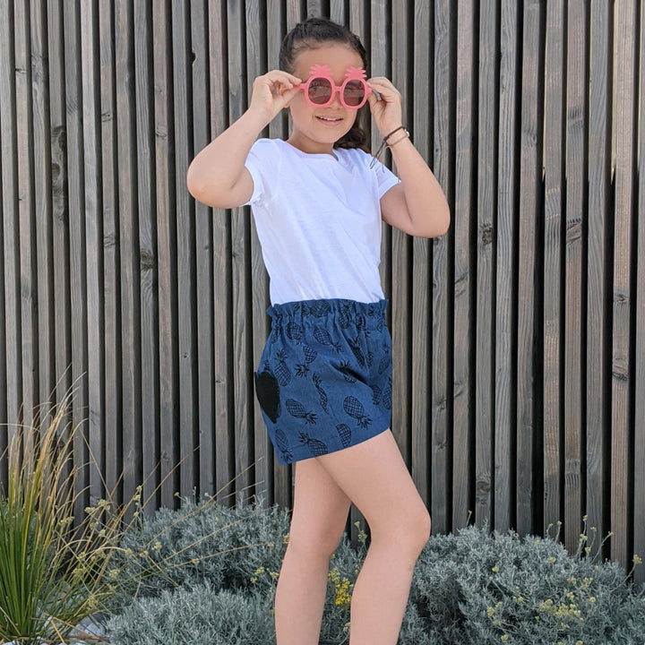 Patron pantalon large et short  enfant