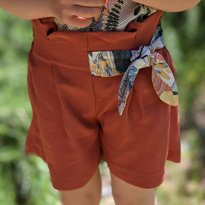 Patron pantalon large et short  enfant