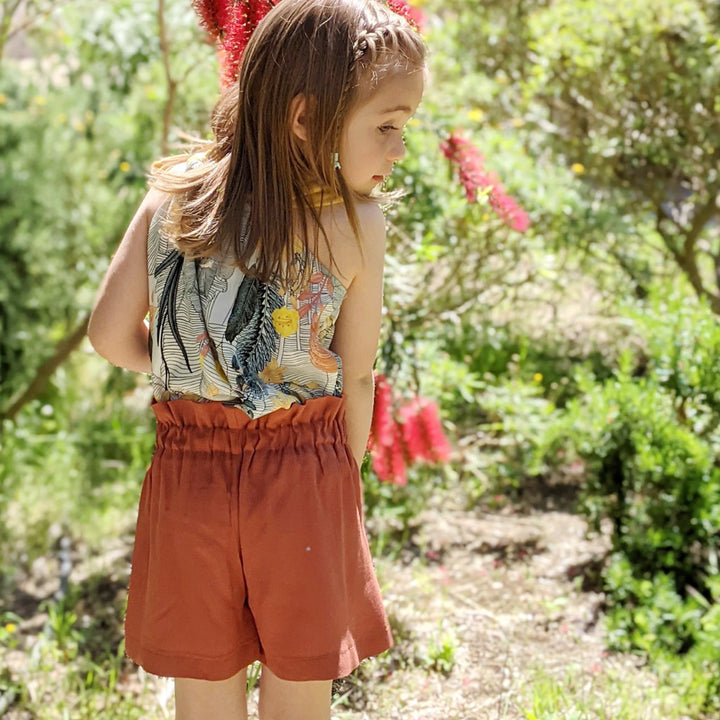 Patron pantalon large et short  enfant