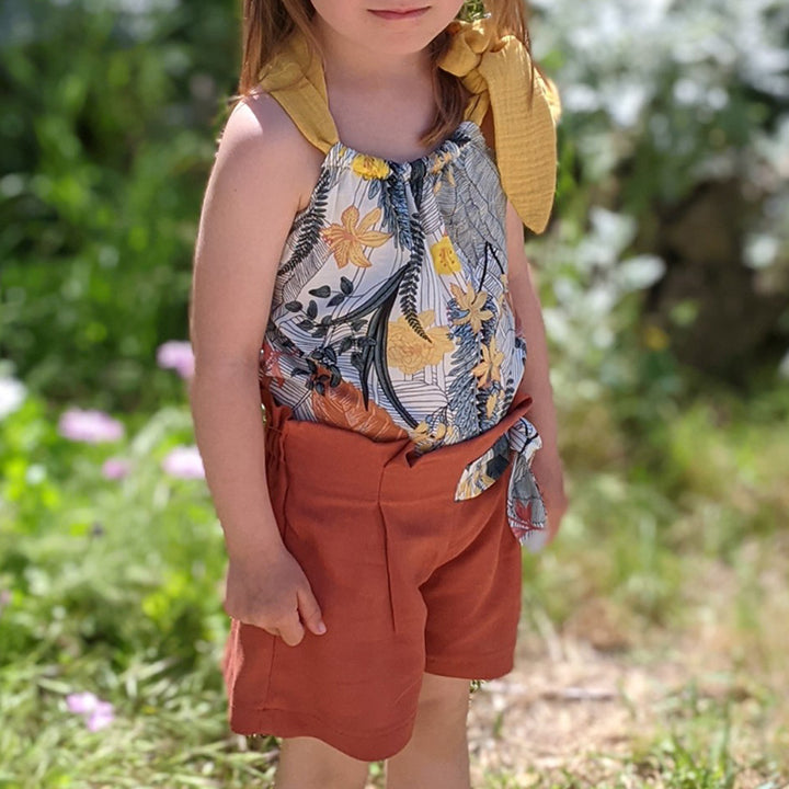 Patron pantalon large et short  enfant