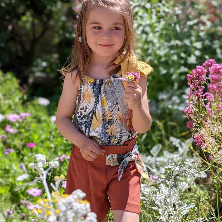 Patron pantalon large et short  enfant