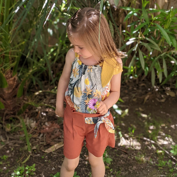 Patron pantalon large et short  enfant
