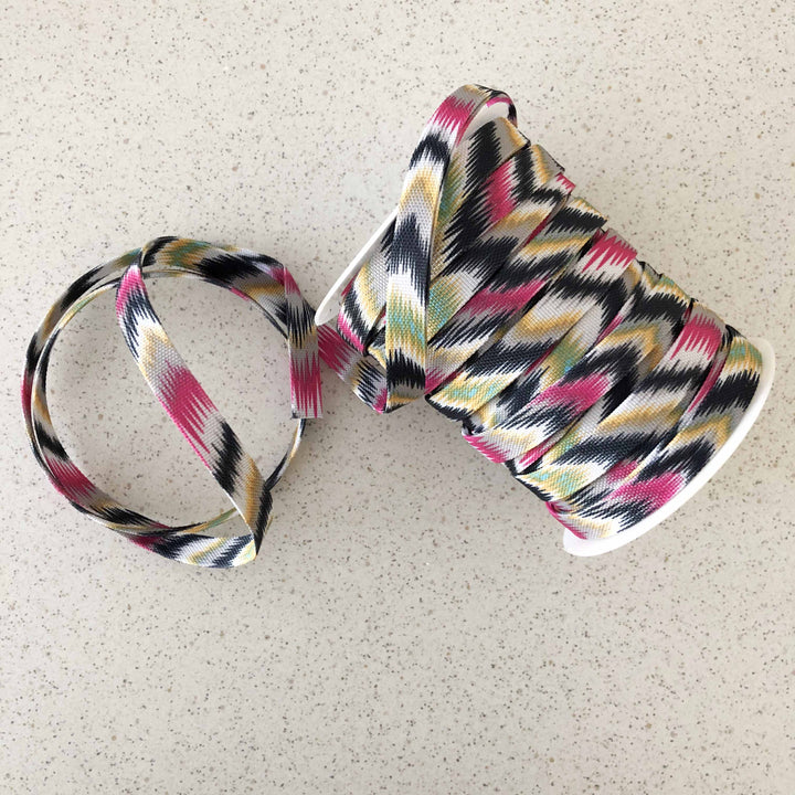 Sangle synthétique Tie & Die  rose/marron 12 mm