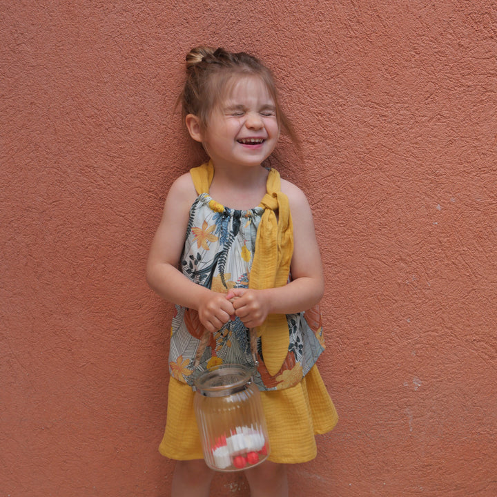Patron PDF robe, top et jupe fille