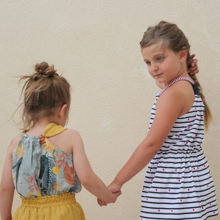 Patron PDF robe, top et jupe fille