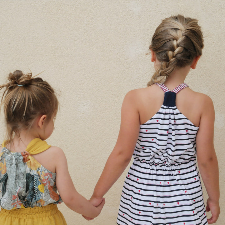 Patron PDF robe, top et jupe fille