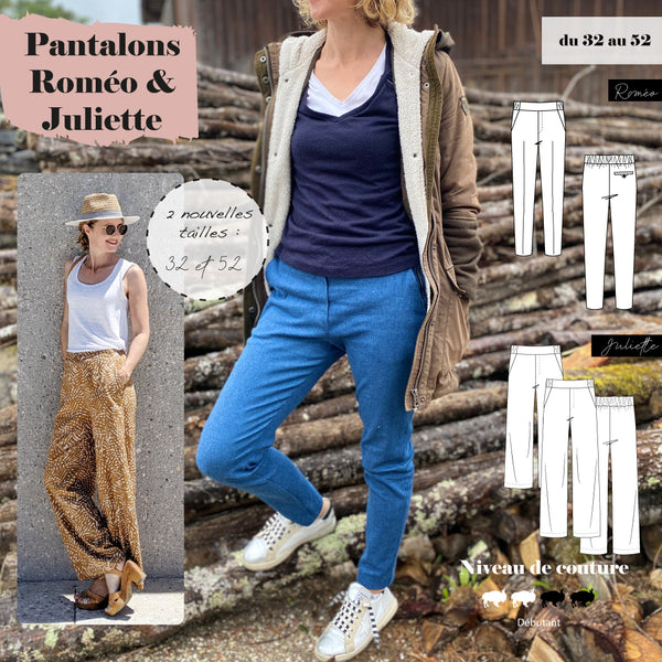 Patron Femme Pantalons Roméo & Juliette (32 au 52)