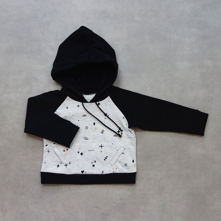 Patron pochette sweat et robe Romy 2/12 ans