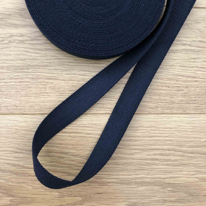 Sangle coton bleu marine 30 mm