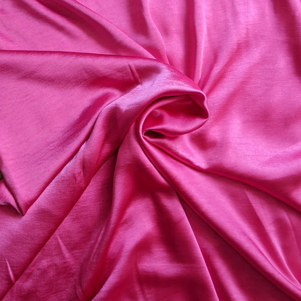 Satin lourd stretch rose indien