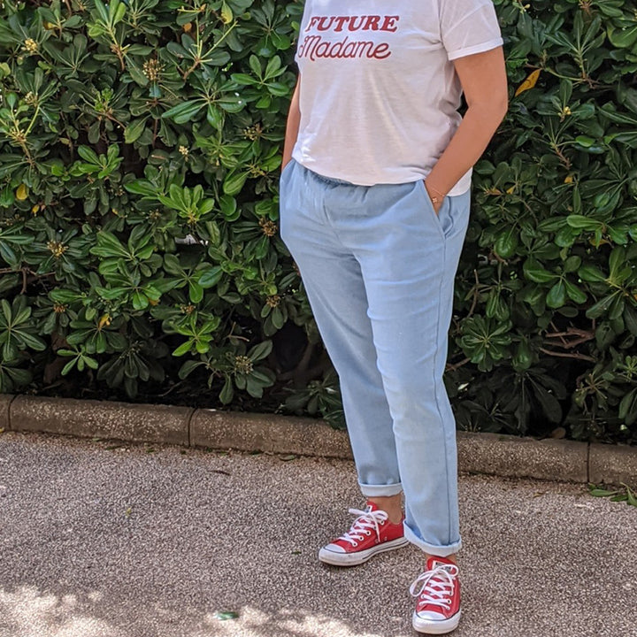 patron pantalon taille élastique