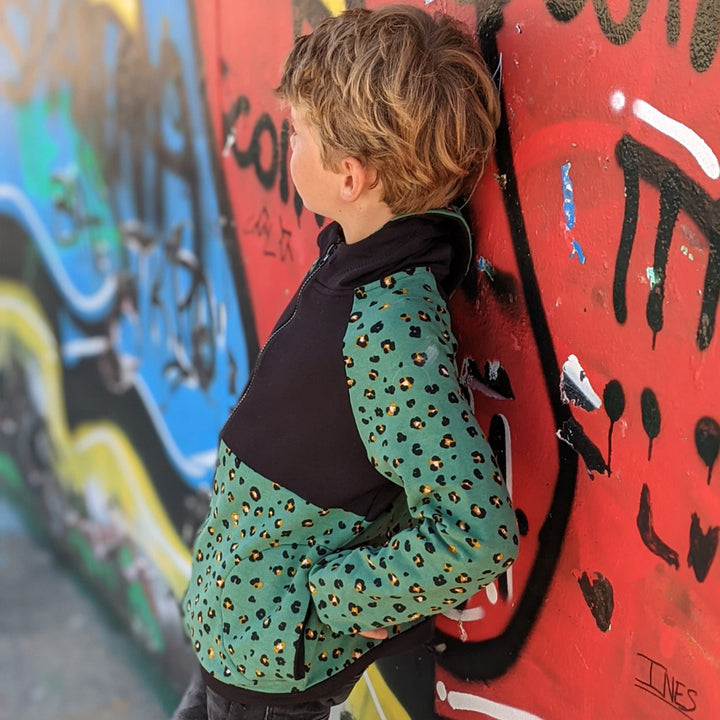 patron sweat à capuche enfant