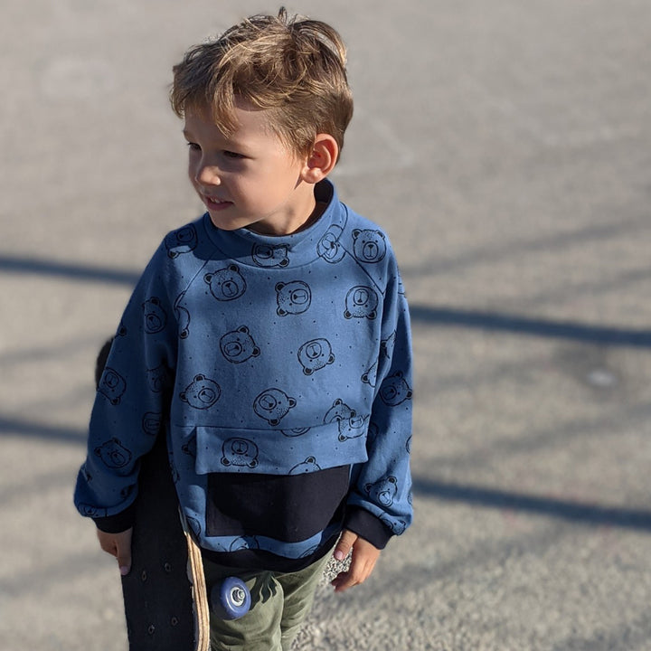 patron sweat à capuche enfant