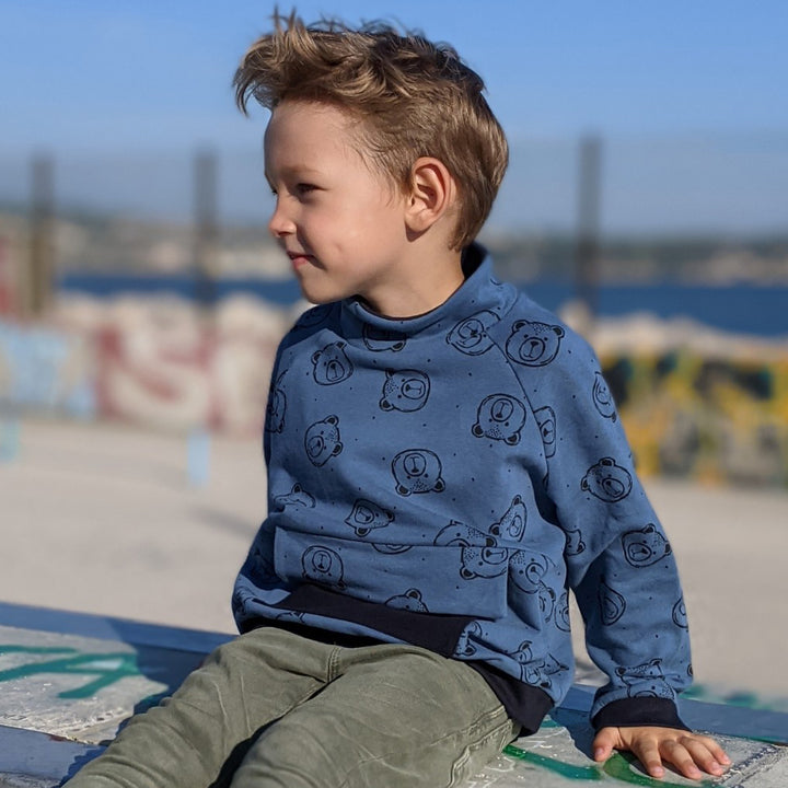 patron sweat à capuche enfant