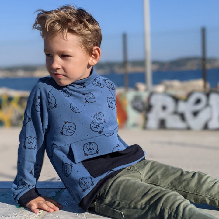 patron sweat à capuche enfant