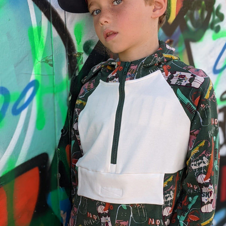 patron sweat à capuche enfant