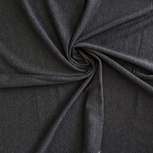 Sweat chiné gris foncé épais