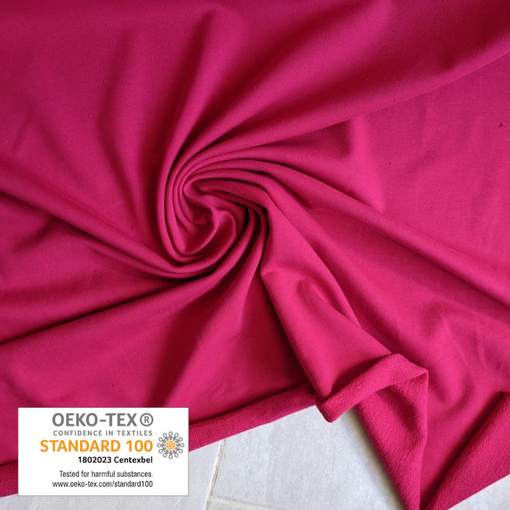 Sweat bouclette Rose fuschia