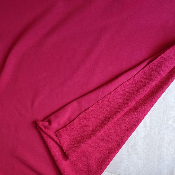 Sweat bouclette Rose fuschia