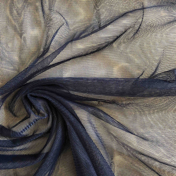 Tulle souple bleu marine