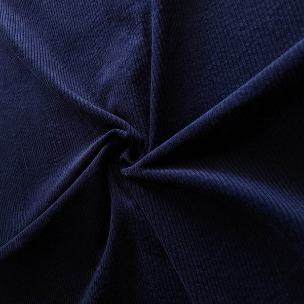 Velours grosses côtes bleu marine