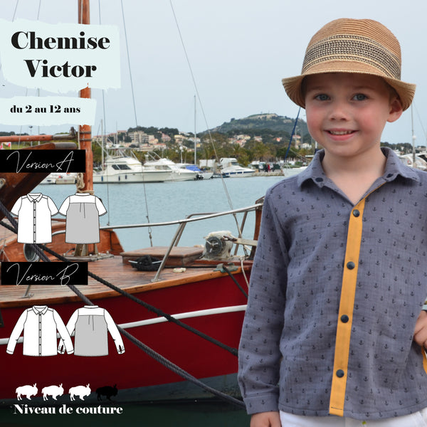 patron chemise enfant
