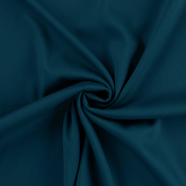 Viscose stretch bleu pétrole