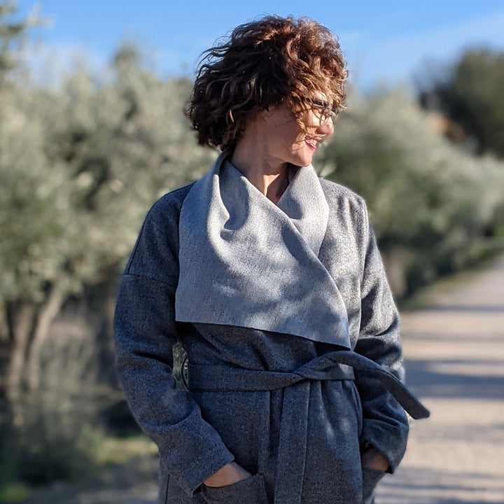 Esprit drap de laine gris double face