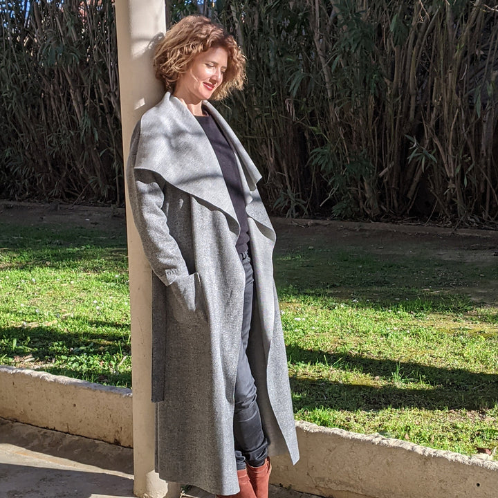 Esprit drap de laine gris double face